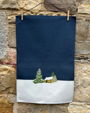 Load image into Gallery viewer, Winter Bothy Tea Towel