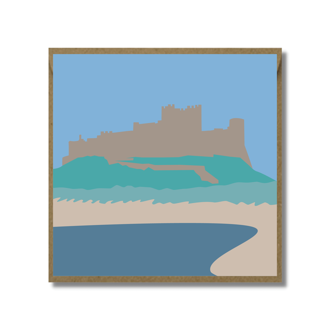 Bamburgh Castle Card