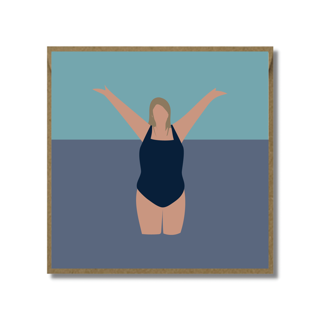 I Love the Water Card