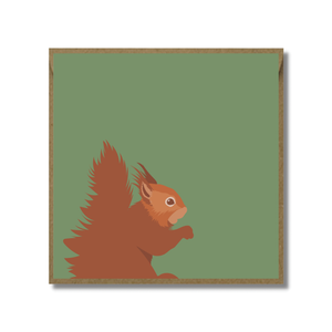 Red Squirrel Card
