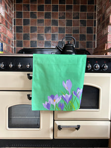 Crocus Tea Towel
