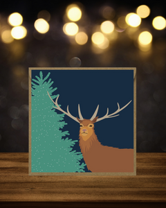 Winter Stag Card
