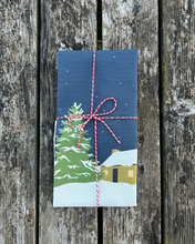 Load image into Gallery viewer, Winter Bothy Tea Towel
