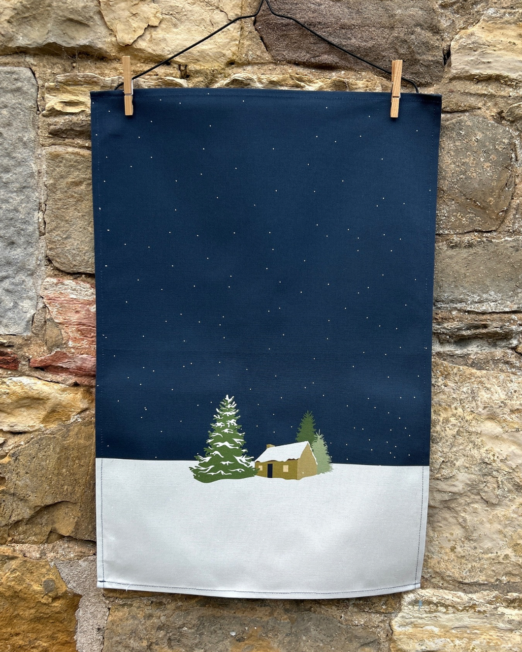 Winter Bothy Tea Towel