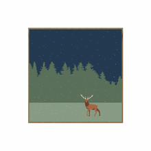 Load image into Gallery viewer, Winter Stag Christmas Card
