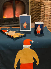 Load image into Gallery viewer, Santa Swim Tea Towel
