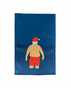 Santa Swim Tea Towel