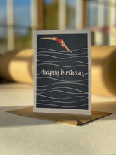 Load image into Gallery viewer, Swimming Birthday Card
