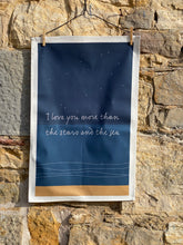 Load image into Gallery viewer, Stars and Sea Tea Towel
