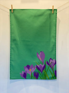 Crocus Tea Towel