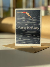 Load image into Gallery viewer, Swimming Birthday Card
